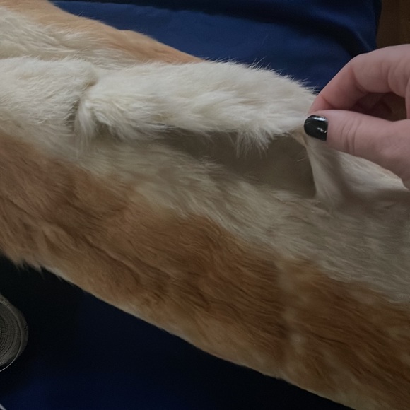 VINTAGE Rabbit Fur Bomber Jacket - Picture 5 of 5